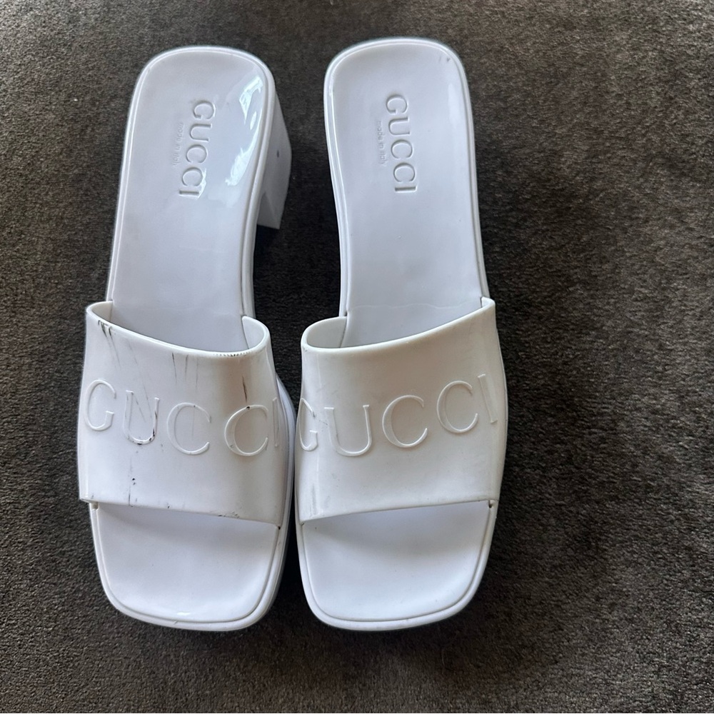 Gucci Women's White Mules